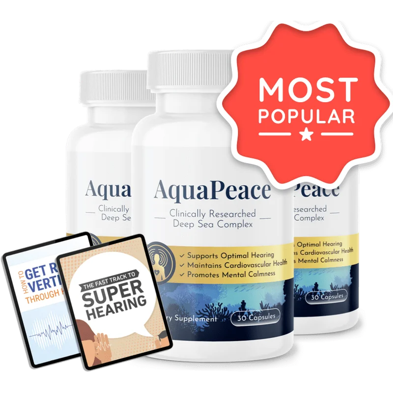 AquaPeace Longevity & Vitality Support — 3 Bottle / 90 Day Pack